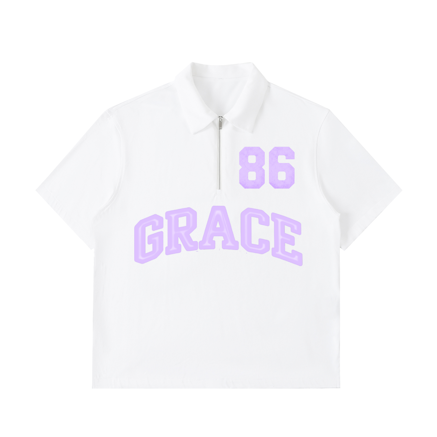Half-Zip Cotton Polo Shirt