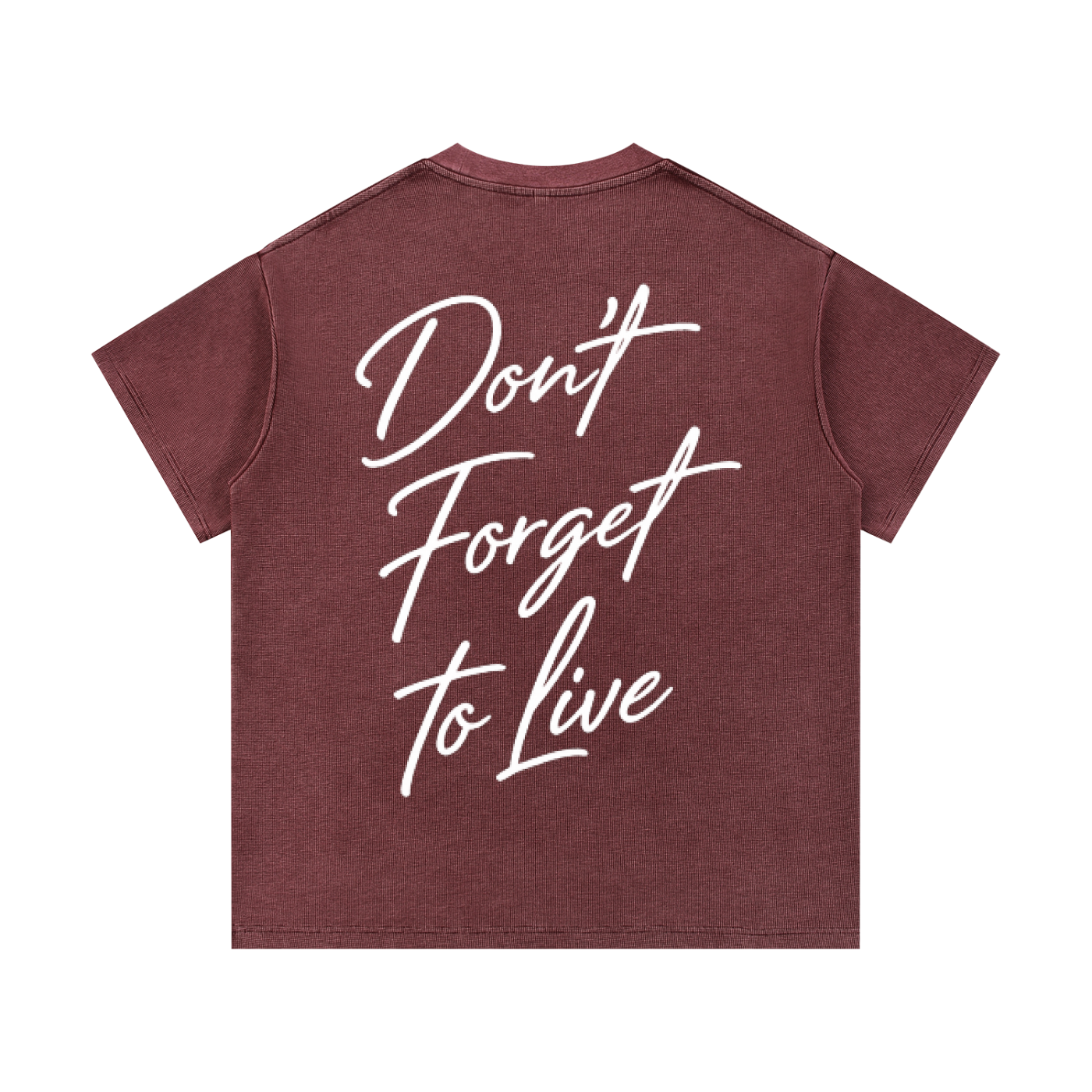 Set 2 Mineral Wash Waffle Knit T-Shirt