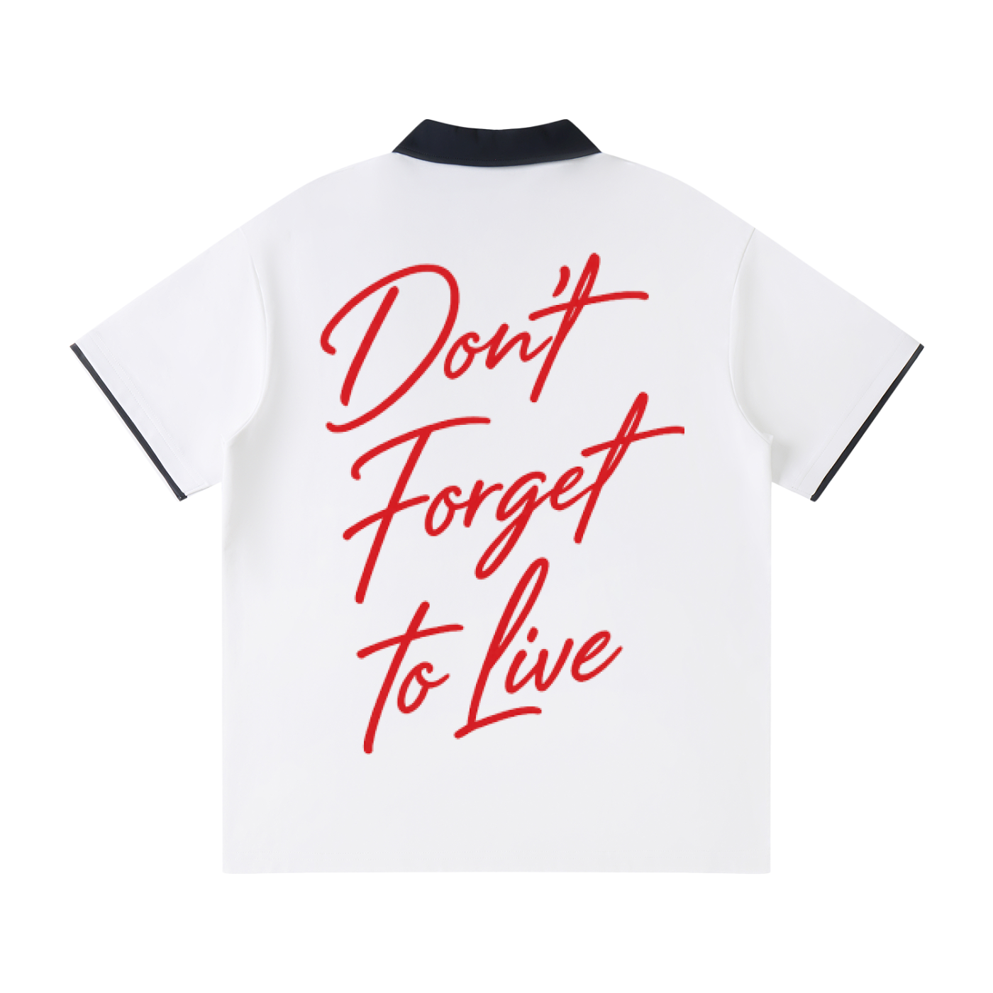 Contrast Collar Raglan Polo Shirt