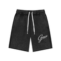 SET 3 Mineral Wash Raw Edge Shorts
