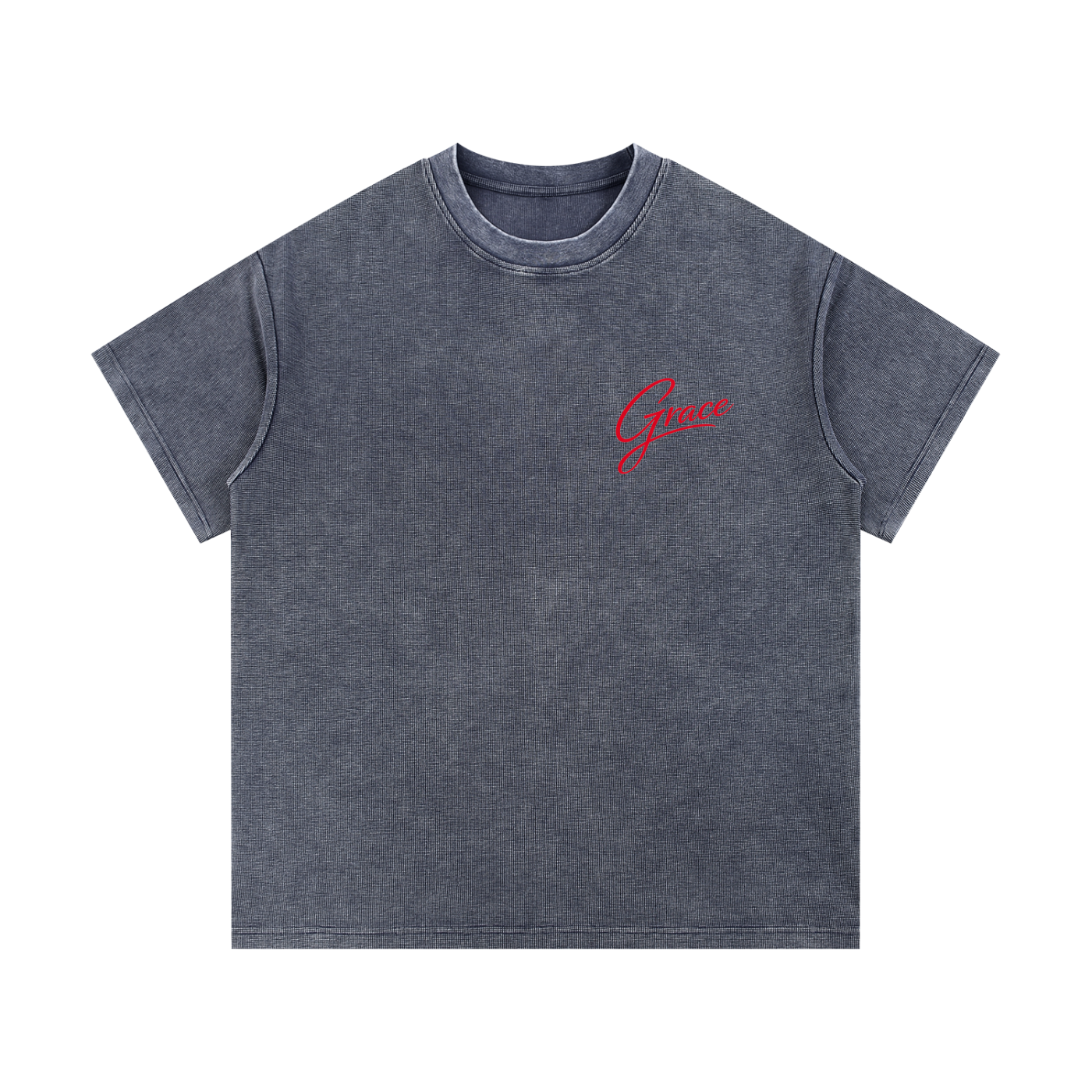 Grace everyday Script Waffle Knit T-Shirt
