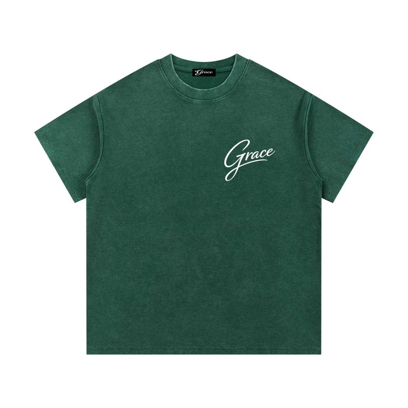 Set 2 Mineral Wash Waffle Knit T-Shirt