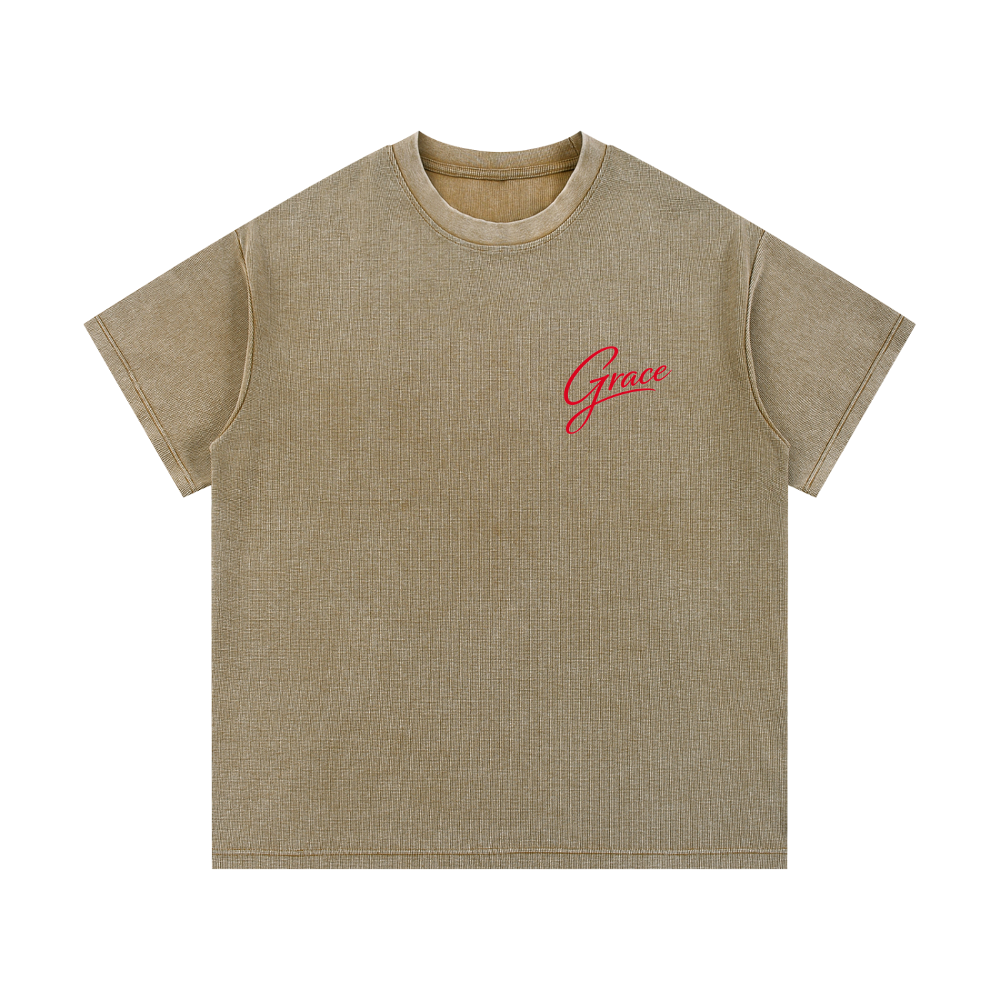 Grace everyday Script Waffle Knit T-Shirt
