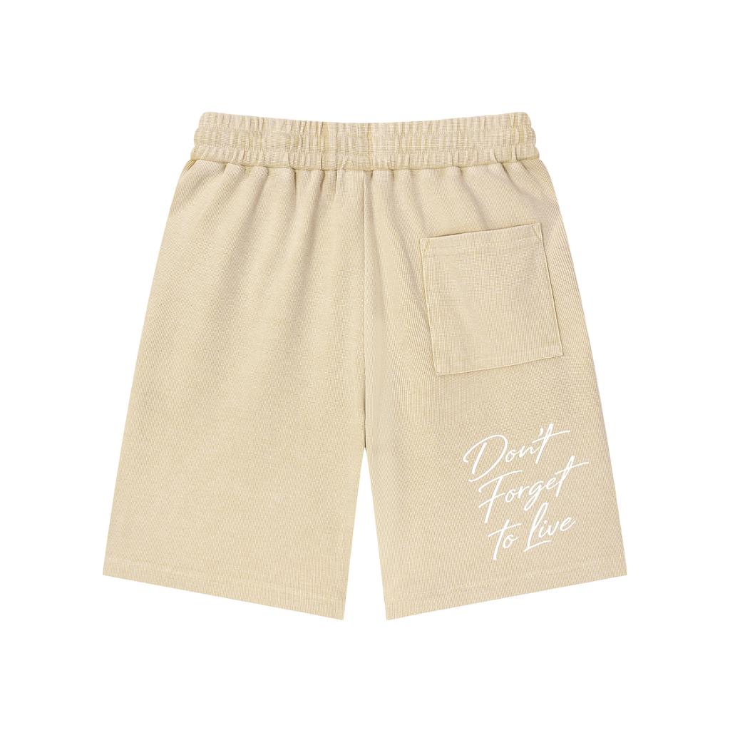 Set 2 Mineral Wash Waffle Knit Shorts