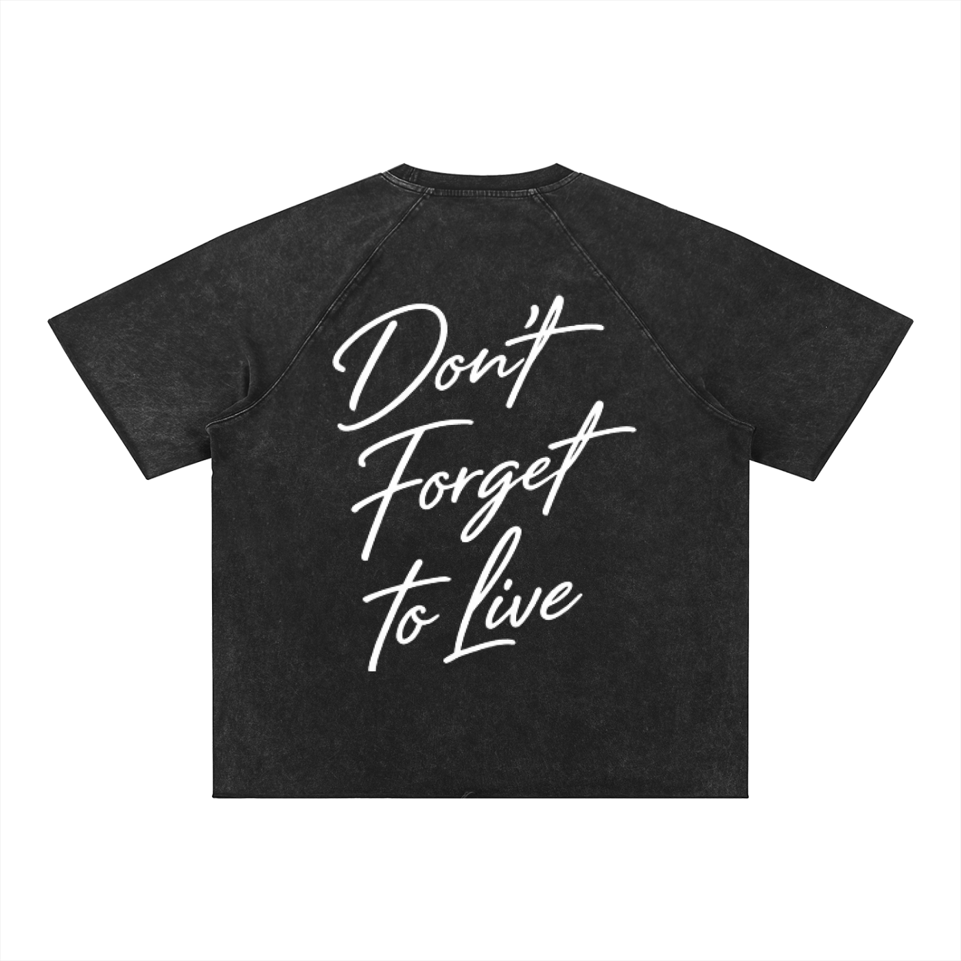 Set 3 Mineral Wash Raw Edge T-Shirt