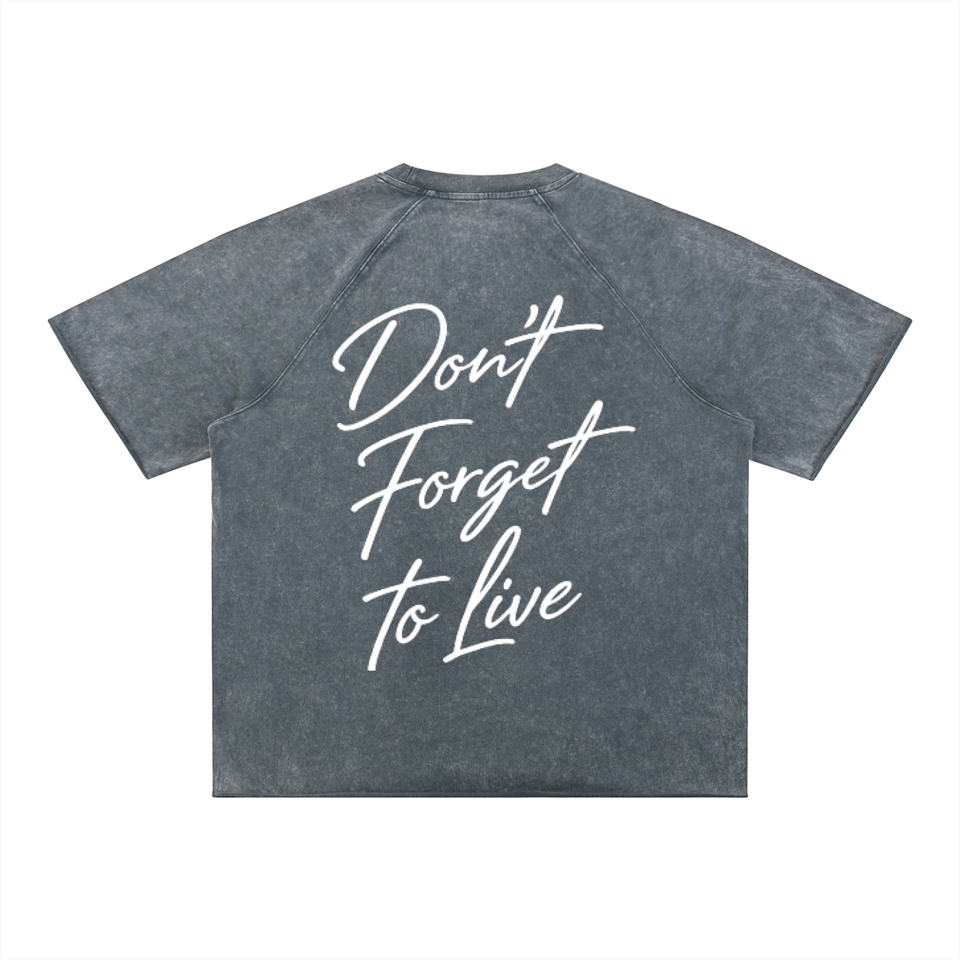 Set 3 Mineral Wash Raw Edge T-Shirt