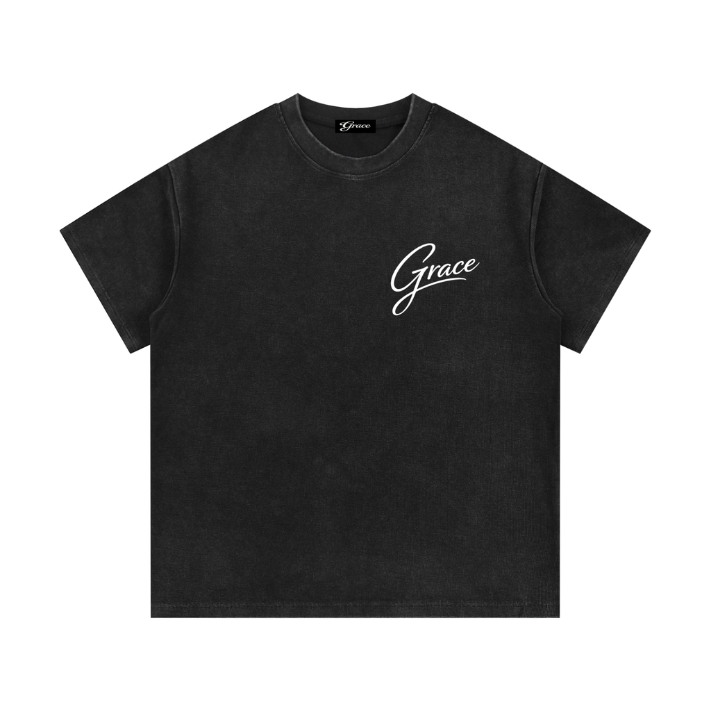 Set 2 Mineral Wash Waffle Knit T-Shirt