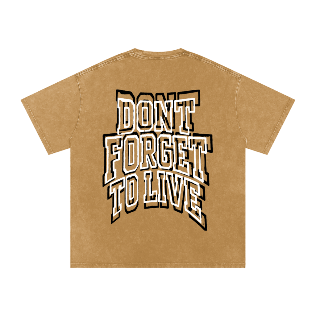 Snow Washed Oversized Cotton T-Shirt