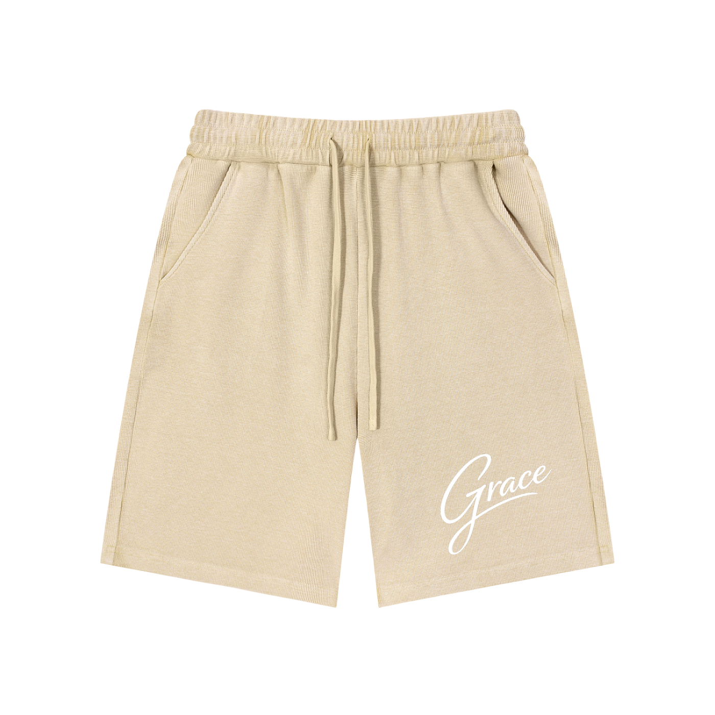 Set 2 Mineral Wash Waffle Knit Shorts