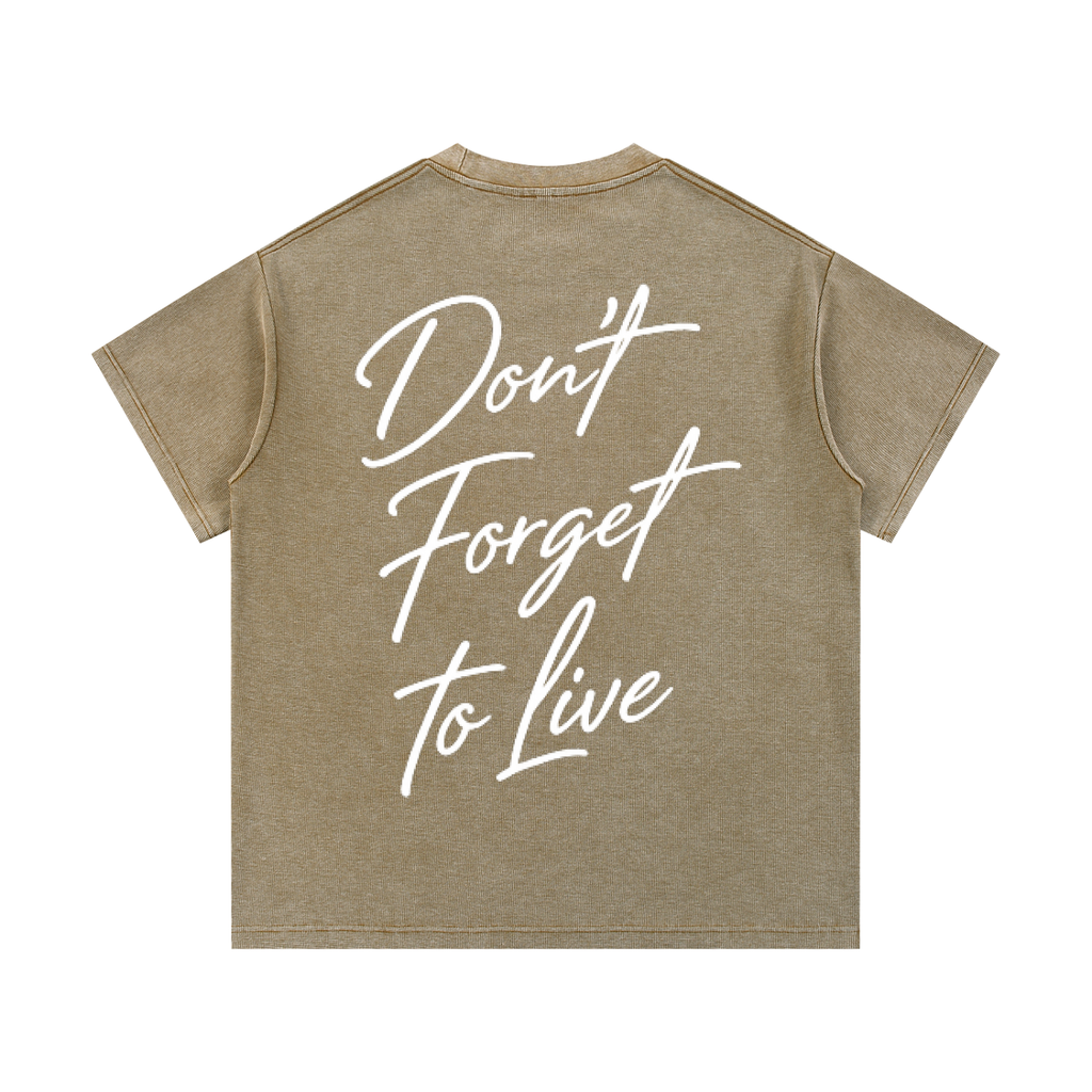 Set 2 Mineral Wash Waffle Knit T-Shirt