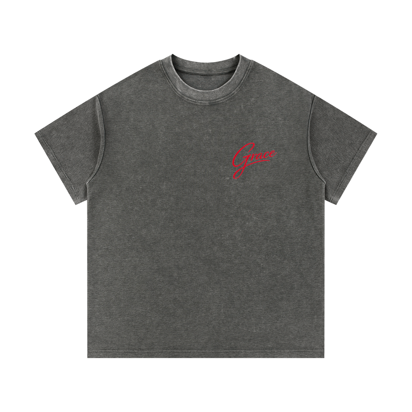 Grace everyday Script Waffle Knit T-Shirt