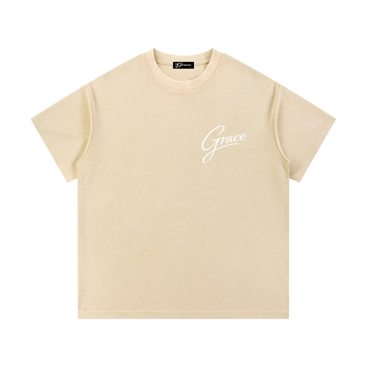 Set 2 Mineral Wash Waffle Knit T-Shirt