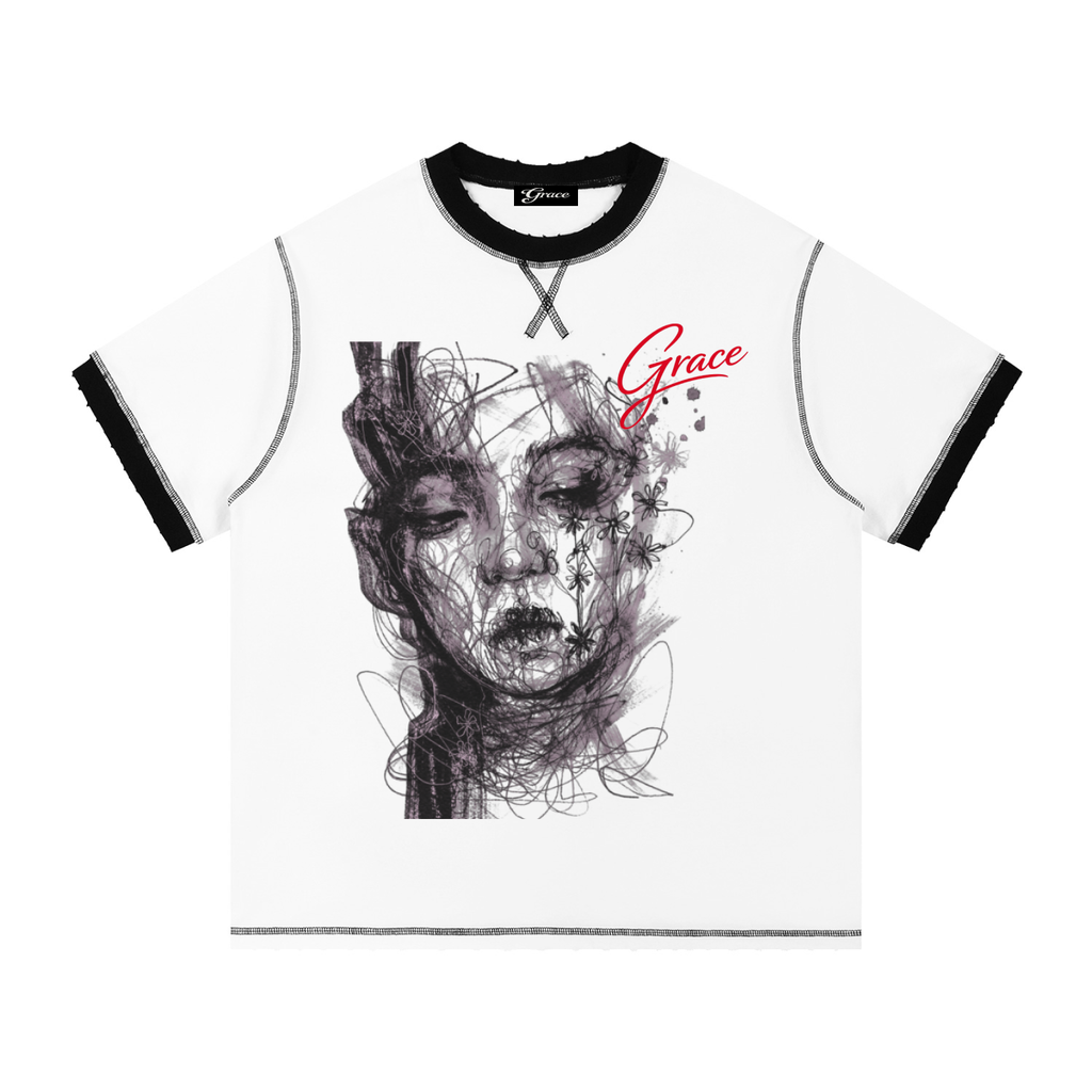Contrast-Stitched Cotton T-Shirt