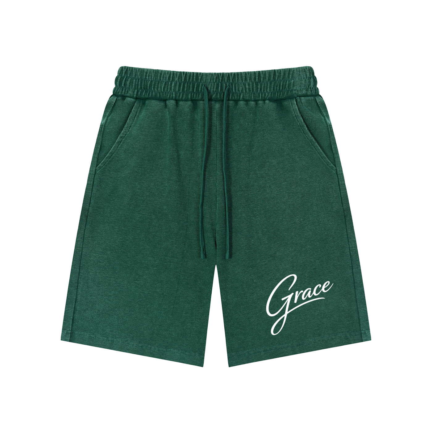Set 2 Mineral Wash Waffle Knit Shorts