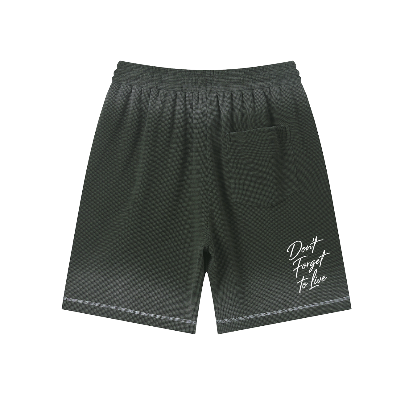Set 1 Sunfade Waffle Raw Hem Shorts