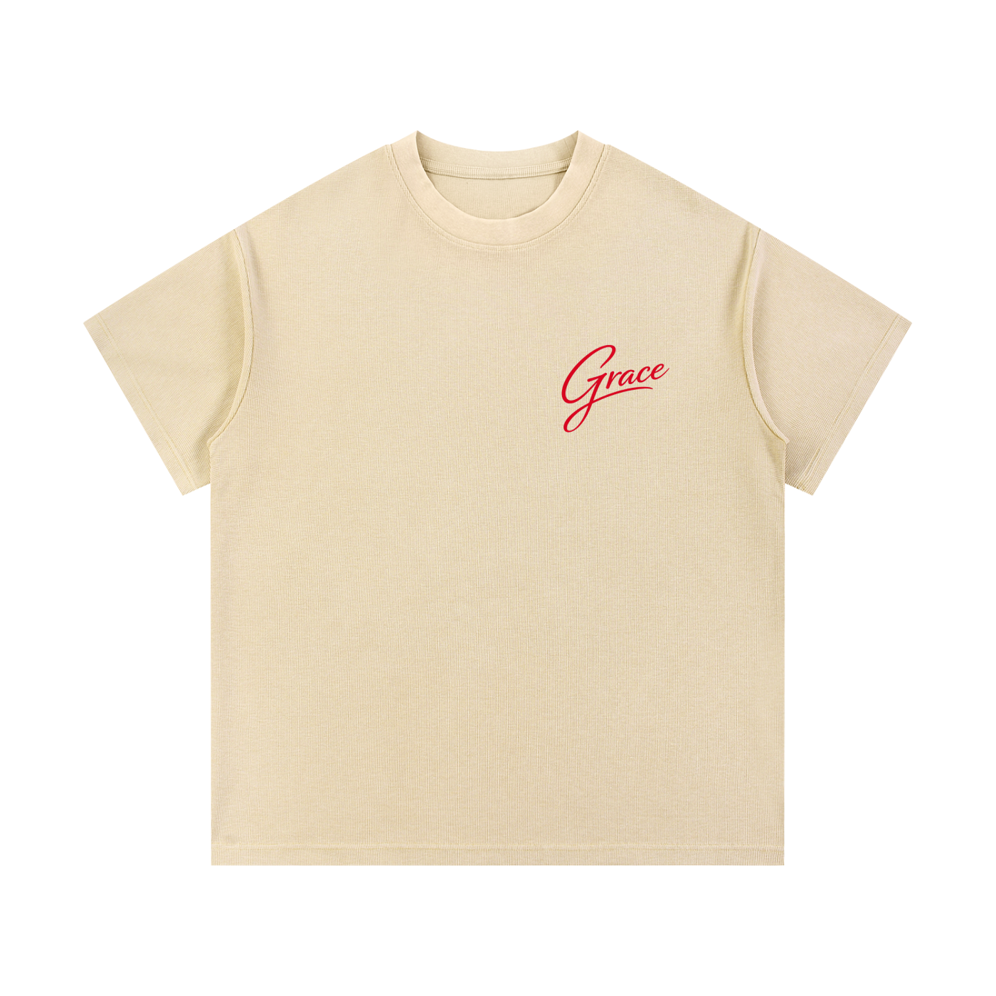 Grace everyday Script Waffle Knit T-Shirt