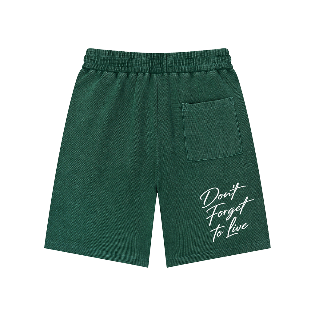 Set 2 Mineral Wash Waffle Knit Shorts