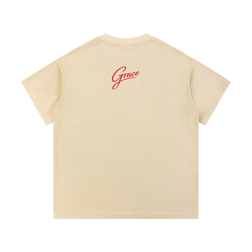Mineral Wash Waffle Knit T-Shirt