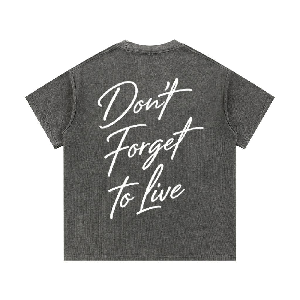 Set 2 Mineral Wash Waffle Knit T-Shirt