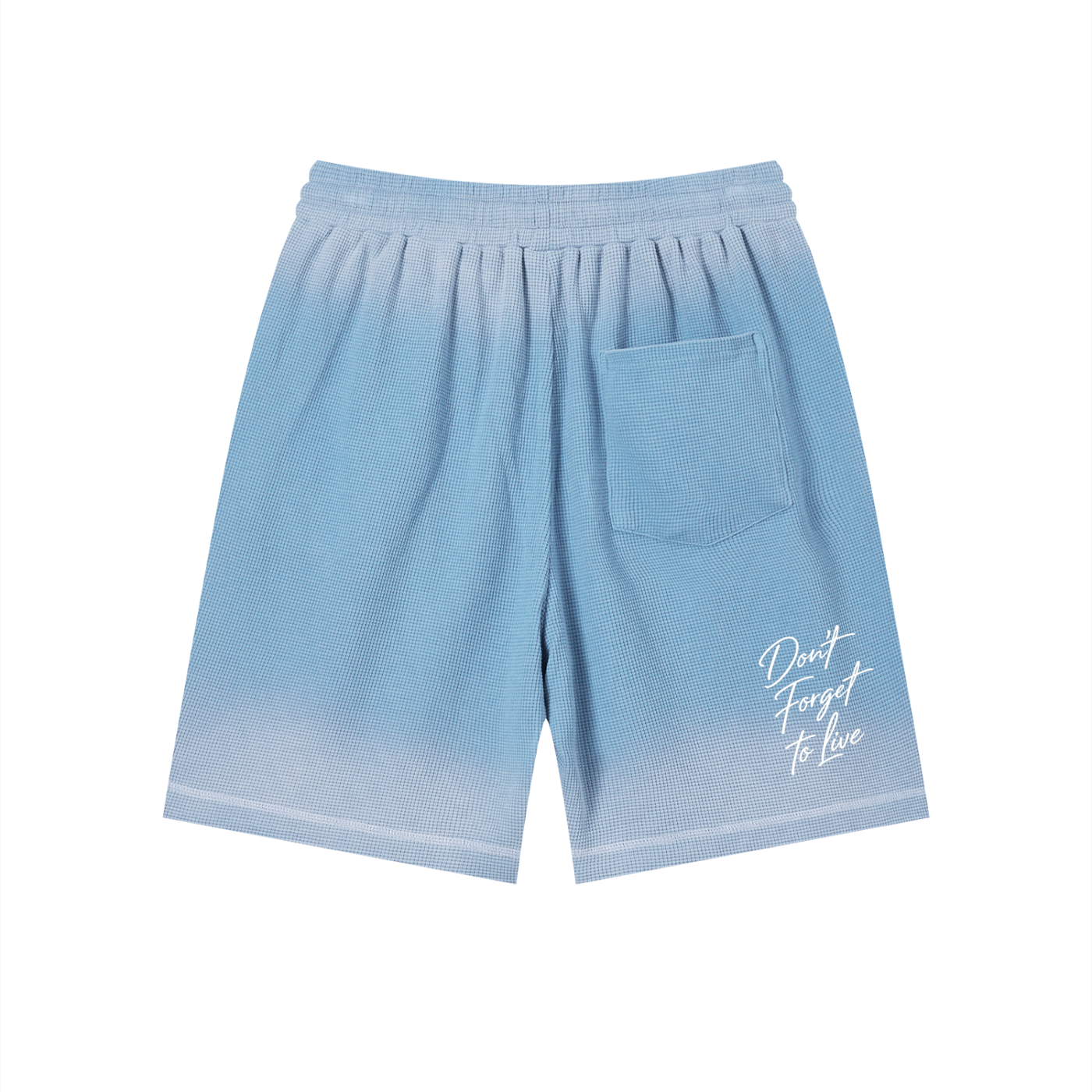 Set 1 Sunfade Waffle Raw Hem Shorts
