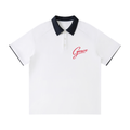 Contrast Collar Raglan Polo Shirt