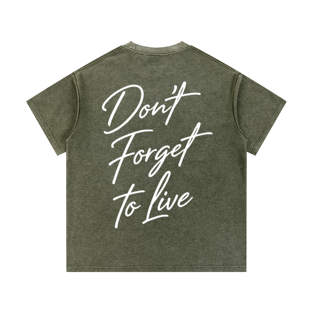 Set 2 Mineral Wash Waffle Knit T-Shirt