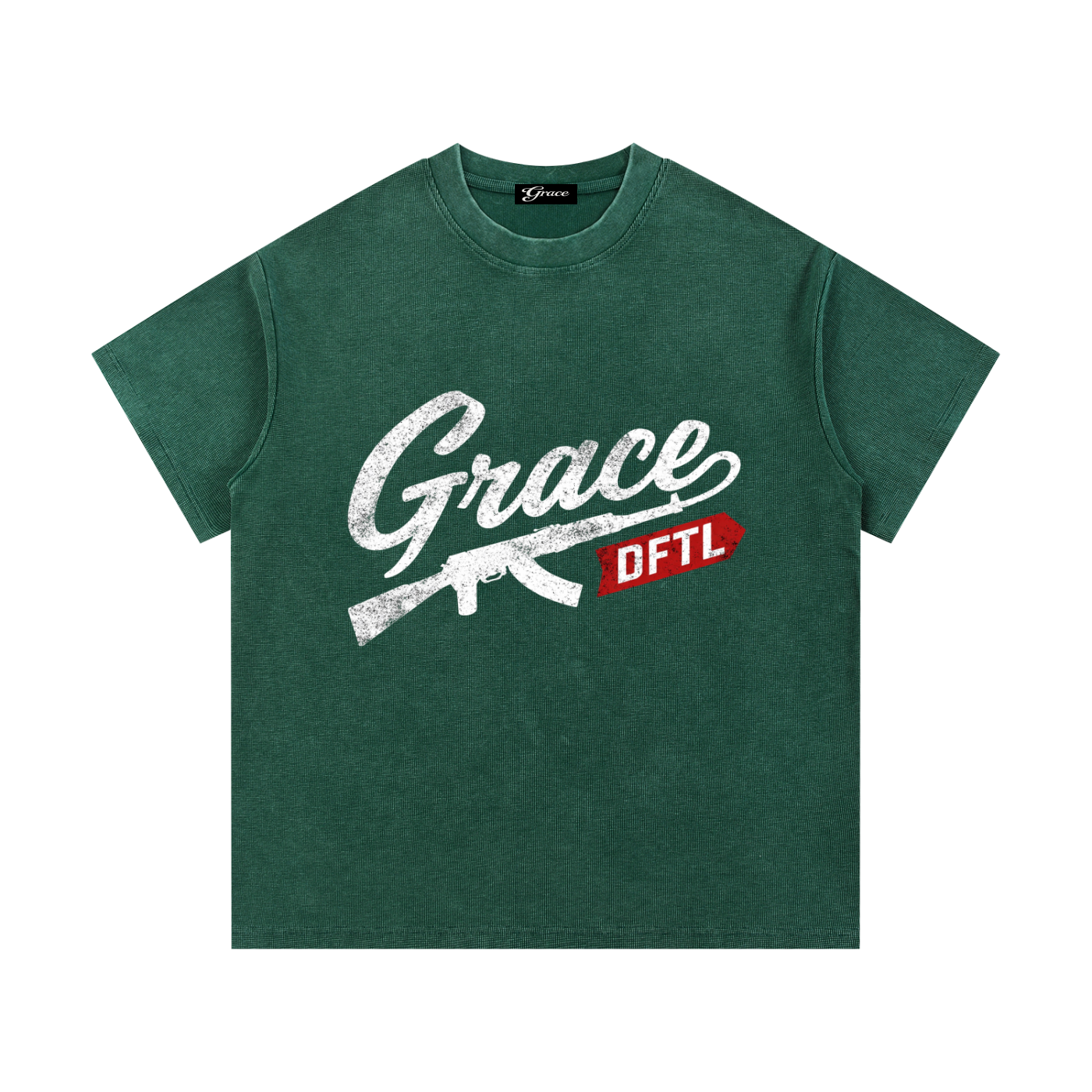 Mineral Wash Waffle Knit T-Shirt