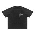 Set 3 Mineral Wash Raw Edge T-Shirt