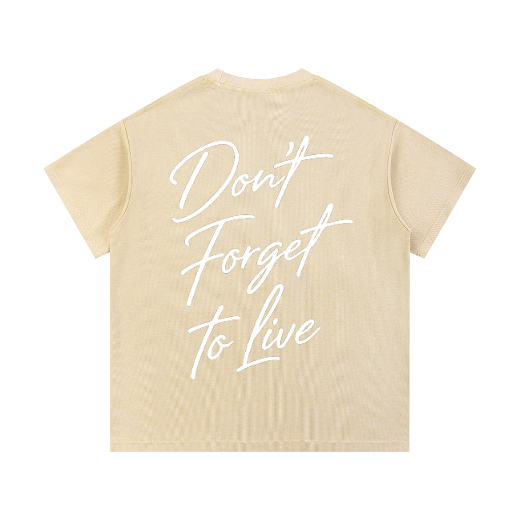 Set 2 Mineral Wash Waffle Knit T-Shirt