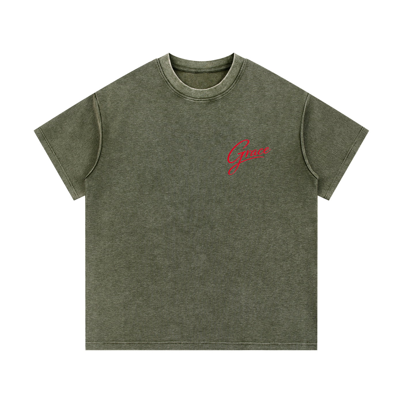 Grace everyday Script Waffle Knit T-Shirt