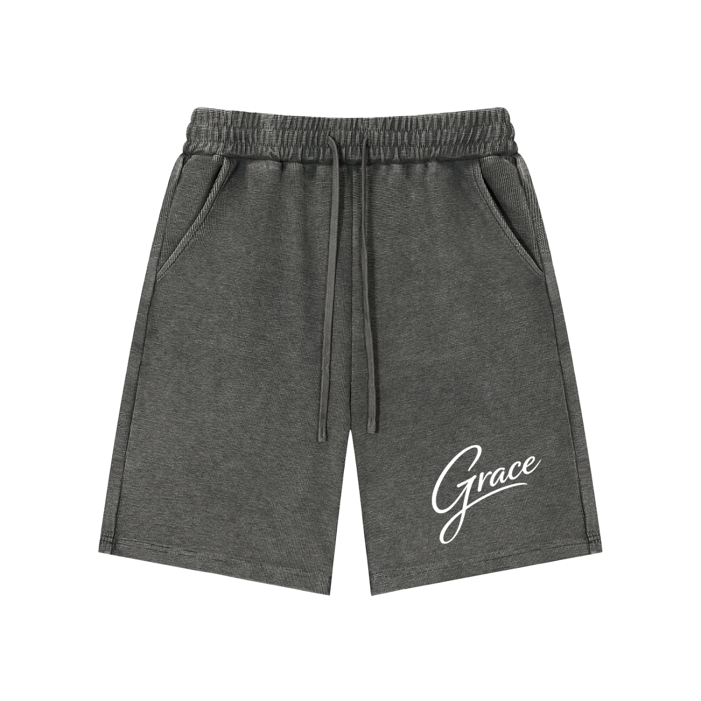 Set 2 Mineral Wash Waffle Knit Shorts