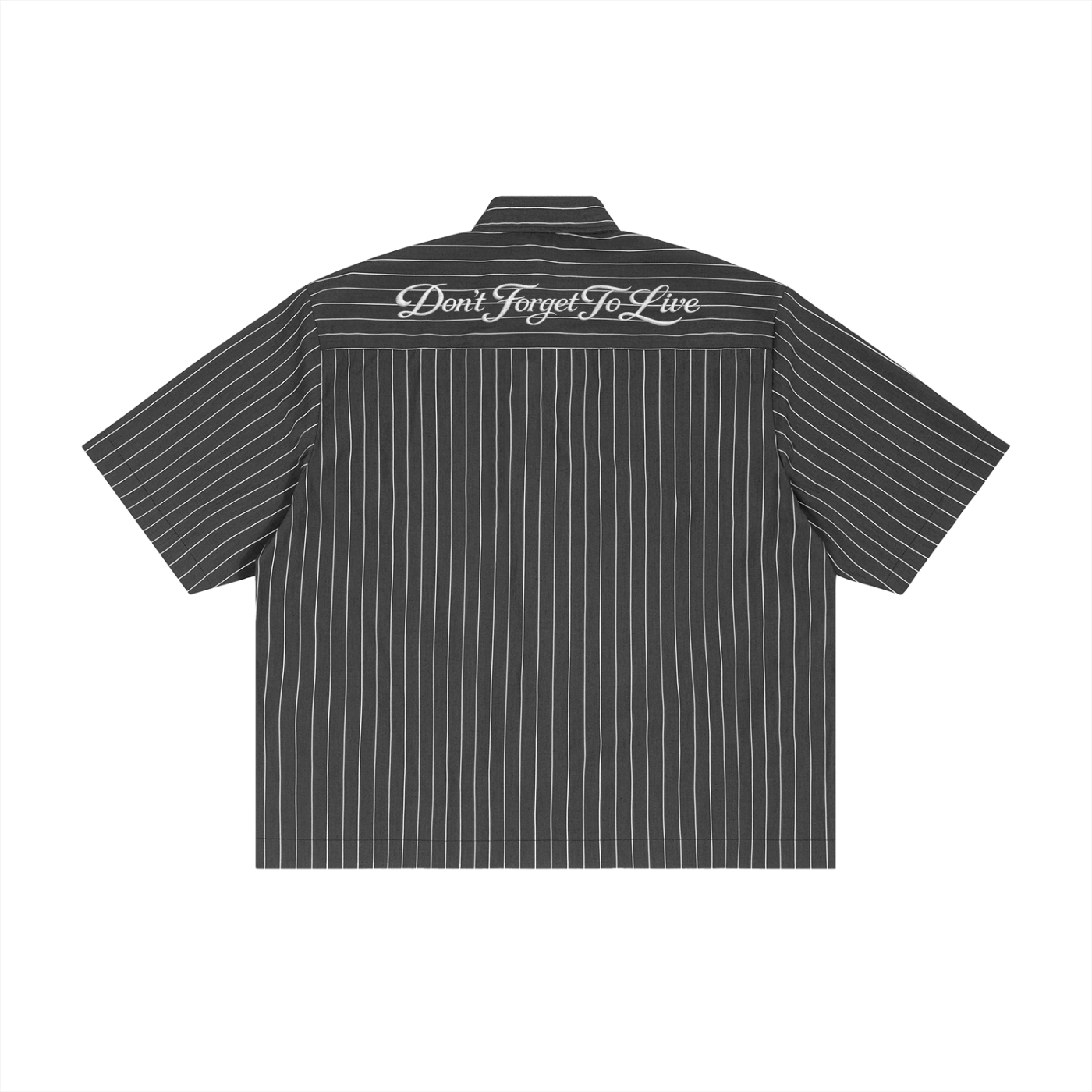 Res G Unisex Striped Boxy Button-Up Shirt