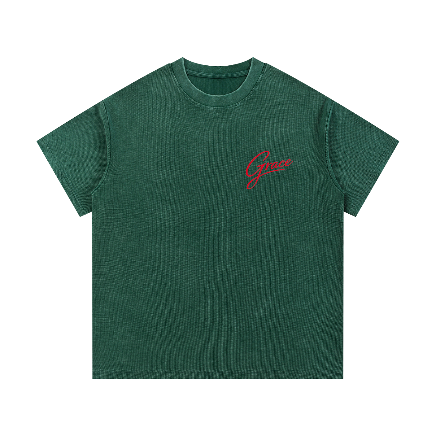 Grace everyday Script Waffle Knit T-Shirt