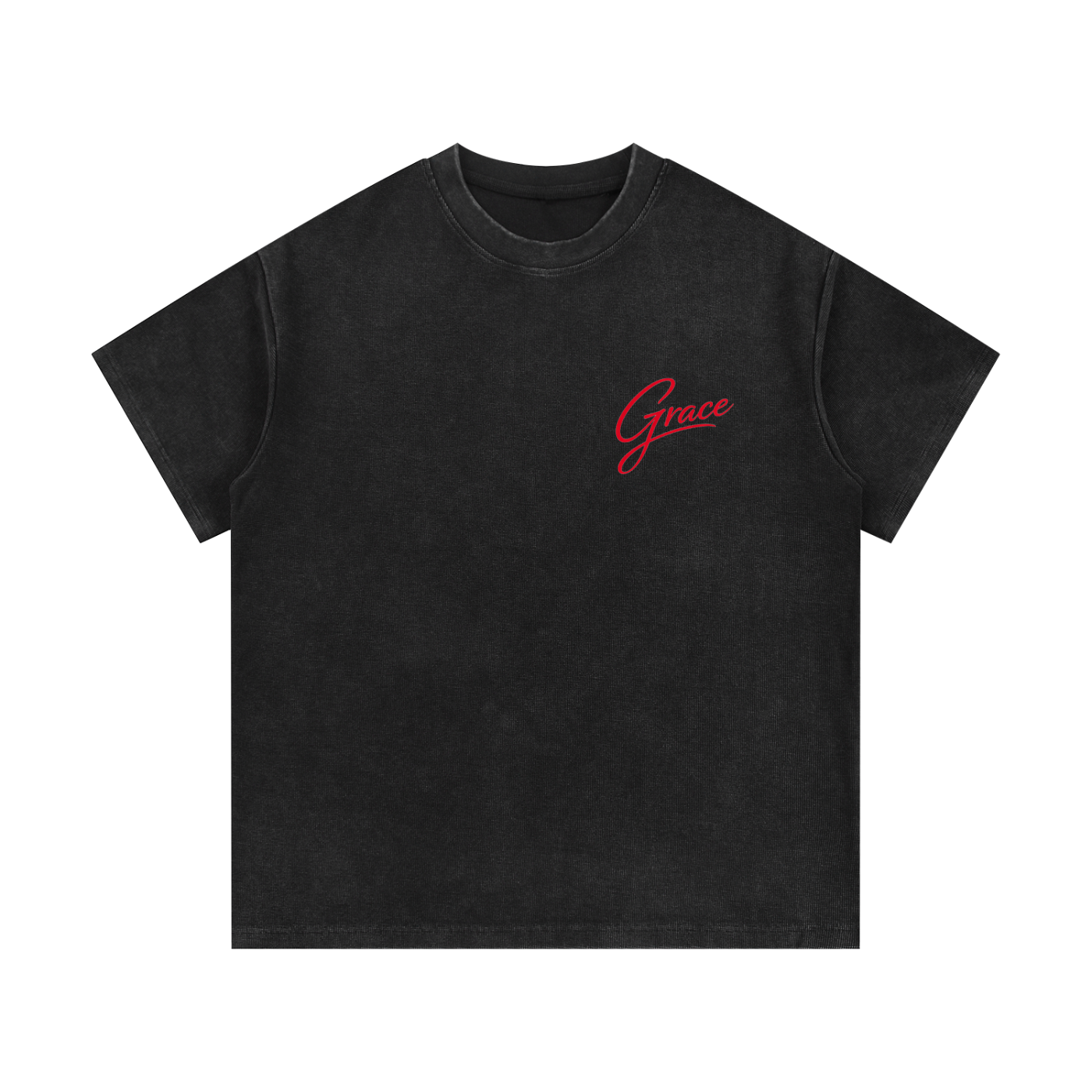 Grace everyday Script Waffle Knit T-Shirt