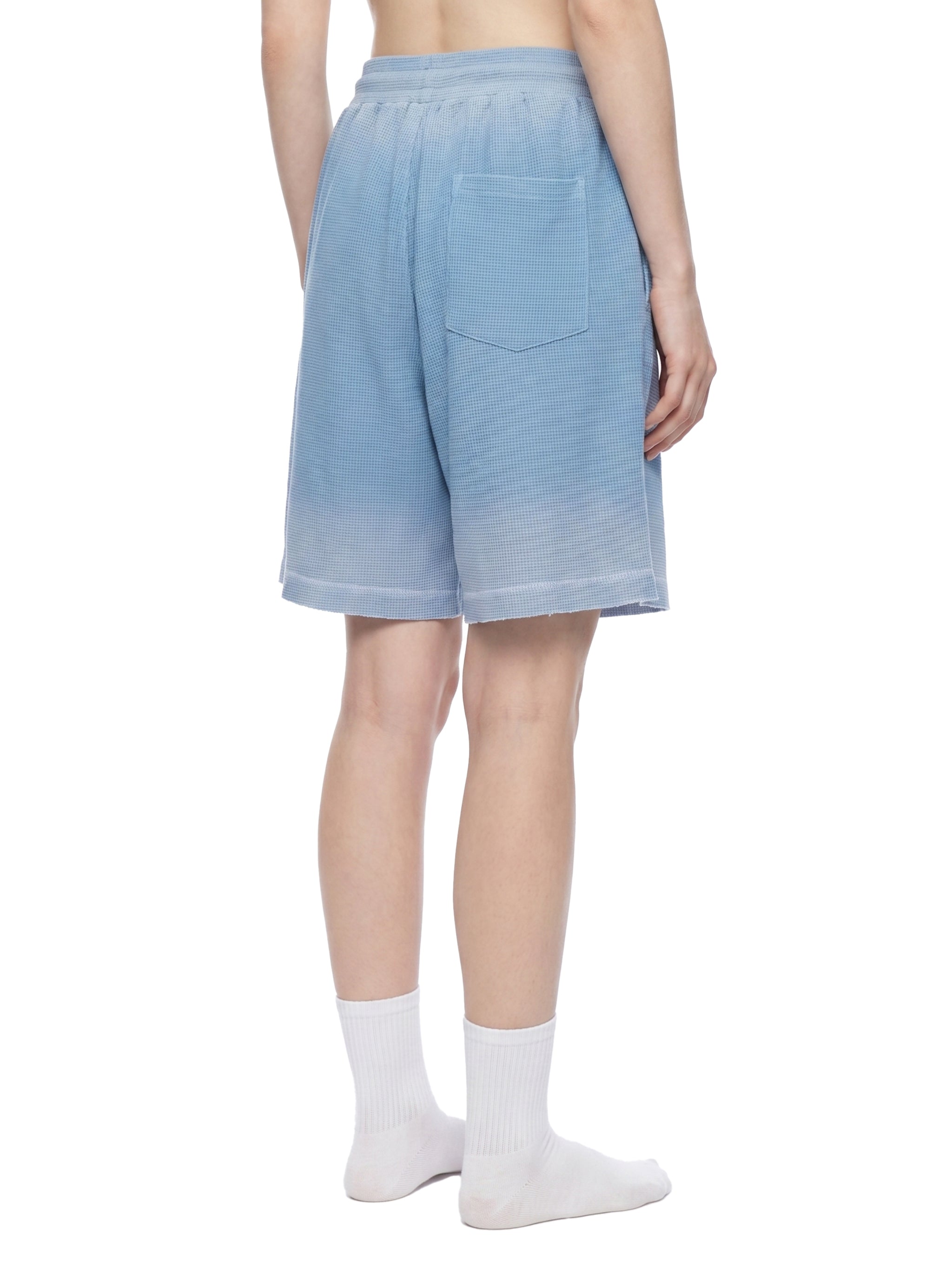Set 1 Sunfade Waffle Raw Hem Shorts
